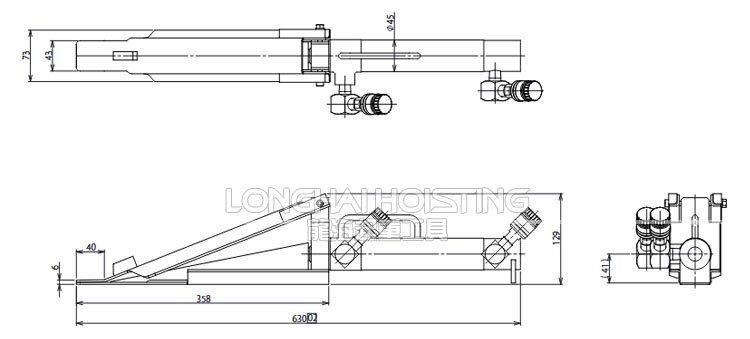 鷹牌KPS-15楔形千斤頂尺寸