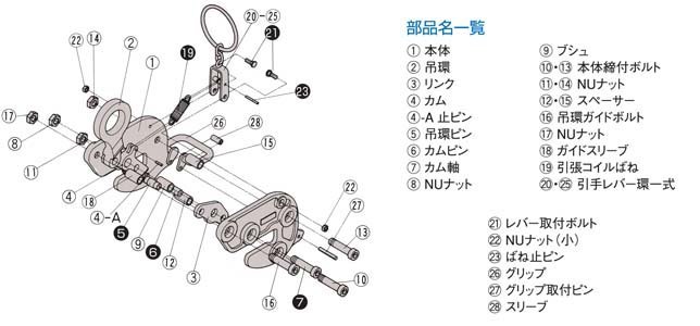 HA-110橫吊鋼板起重鉗圖片