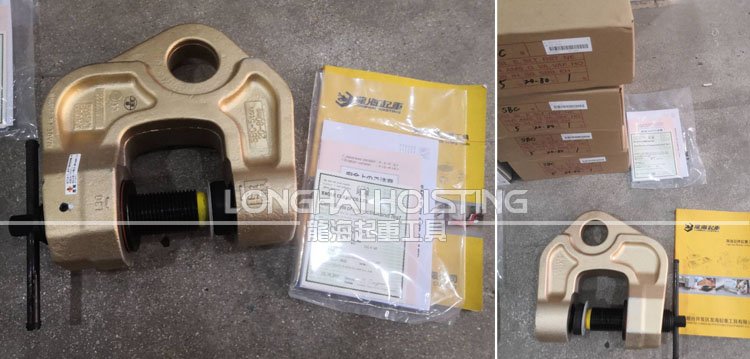 鷹牌SBC螺旋鎖緊鋼板吊鉗實物